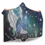 Constellation Of Leo Print Hooded Blanket