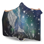 Constellation Of Leo Print Hooded Blanket