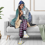 Constellation Of Leo Print Hooded Blanket