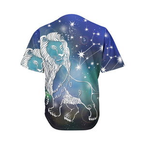 Constellation Of Leo Print Men's Baseball Jersey