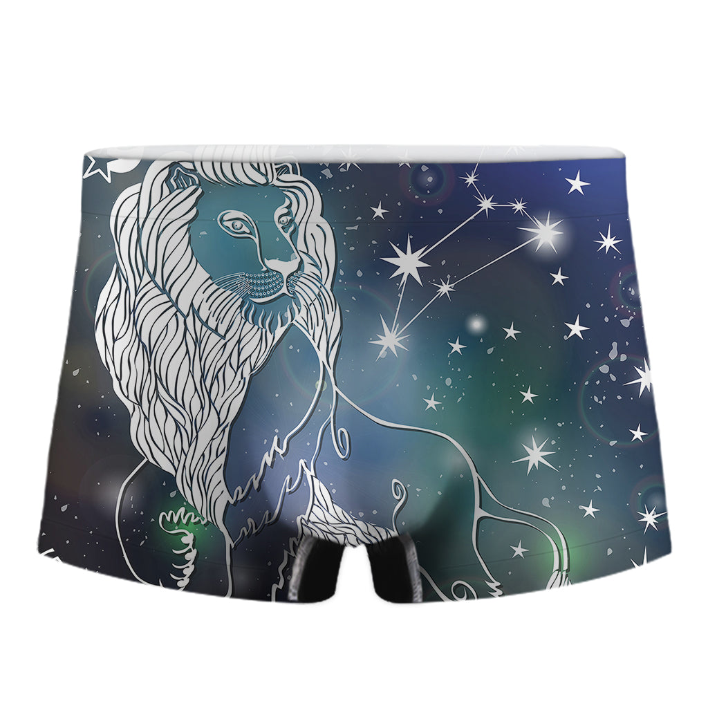 Constellation Of Leo Print Men's Boxer Briefs