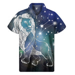 Constellation Of Leo Print Men's Short Sleeve Shirt