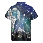 Constellation Of Leo Print Men's Short Sleeve Shirt