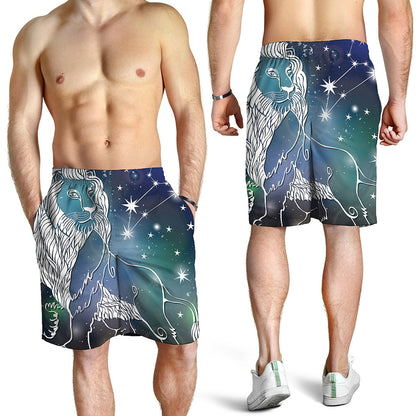 Constellation Of Leo Print Men's Shorts