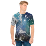Constellation Of Leo Print Men's T-Shirt