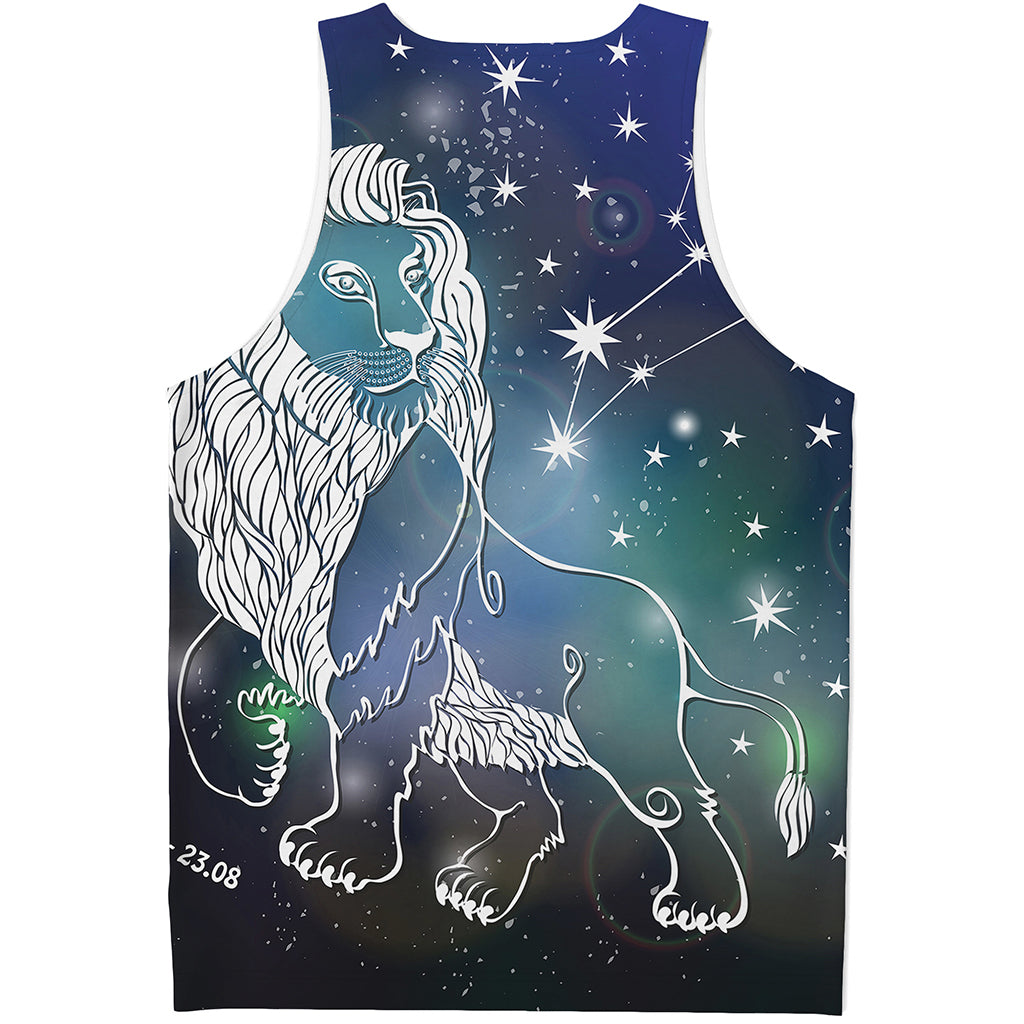 Constellation Of Leo Print Men's Tank Top