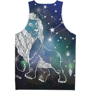 Constellation Of Leo Print Men's Tank Top