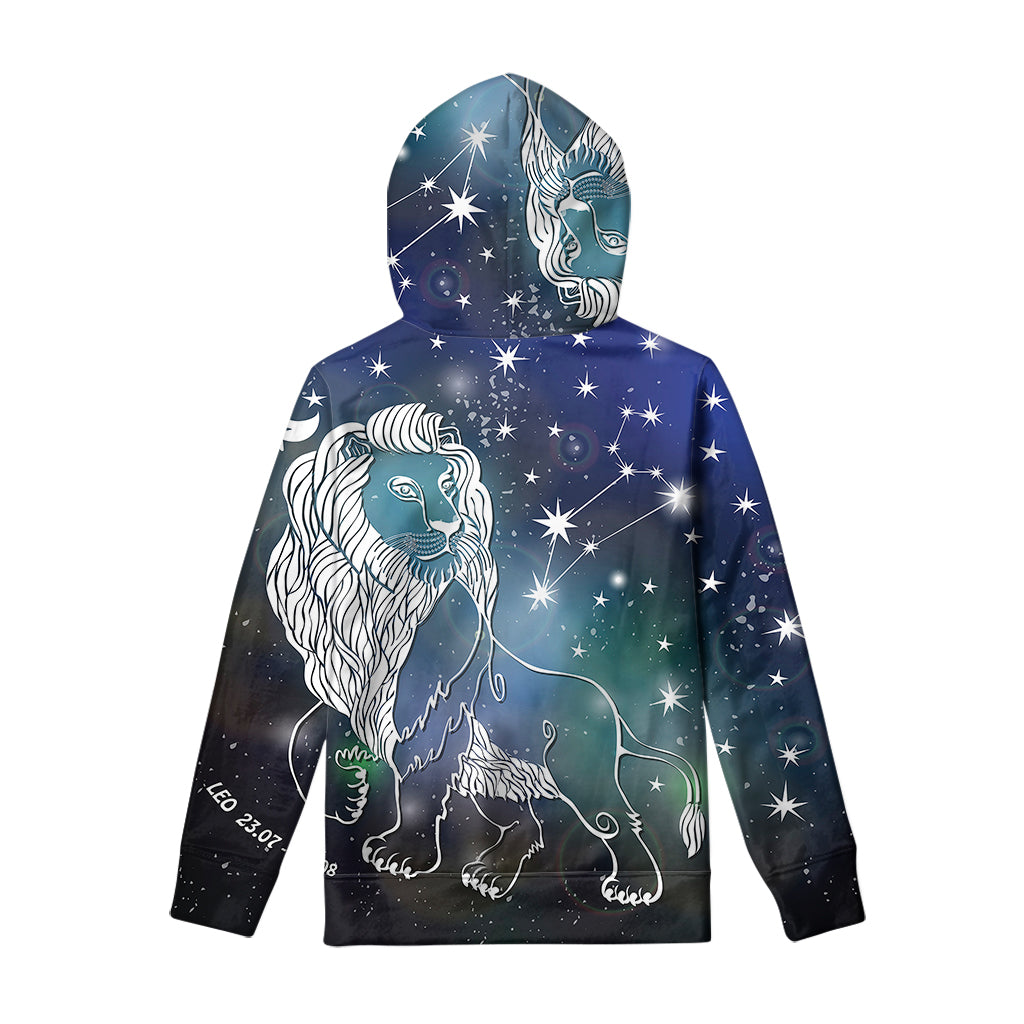 Constellation Of Leo Print Pullover Hoodie