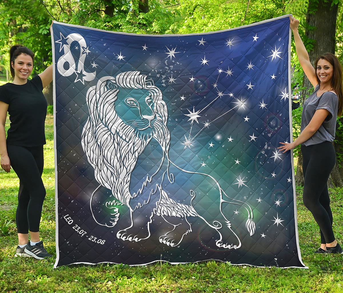 Constellation Of Leo Print Quilt