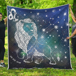 Constellation Of Leo Print Quilt