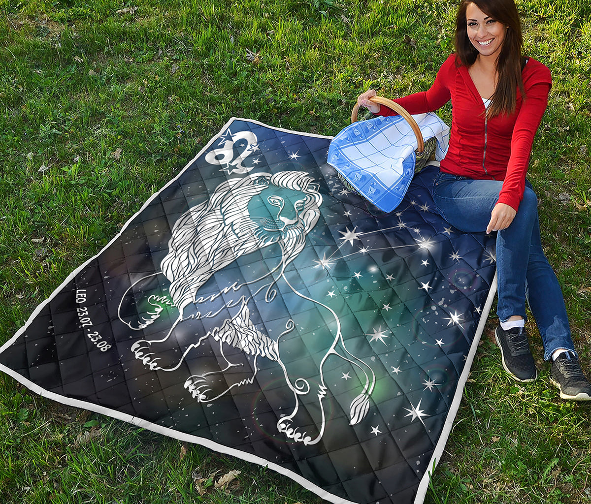 Constellation Of Leo Print Quilt