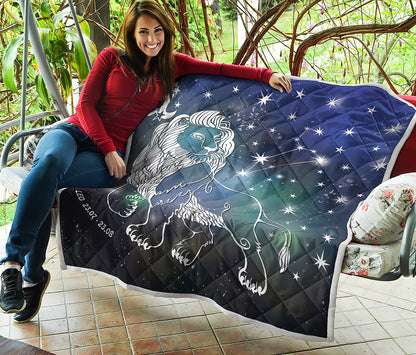 Constellation Of Leo Print Quilt