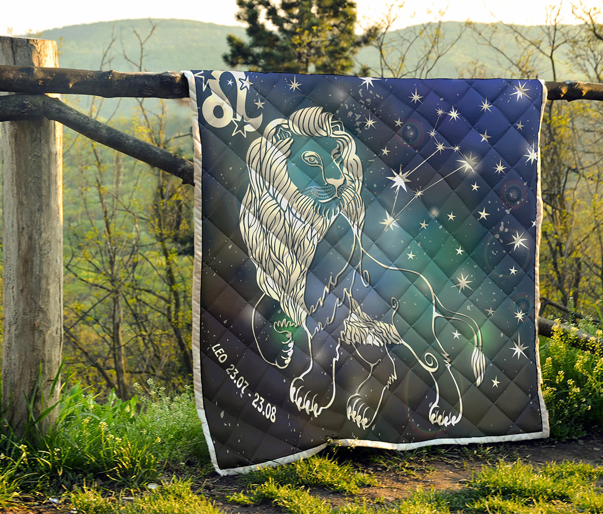 Constellation Of Leo Print Quilt