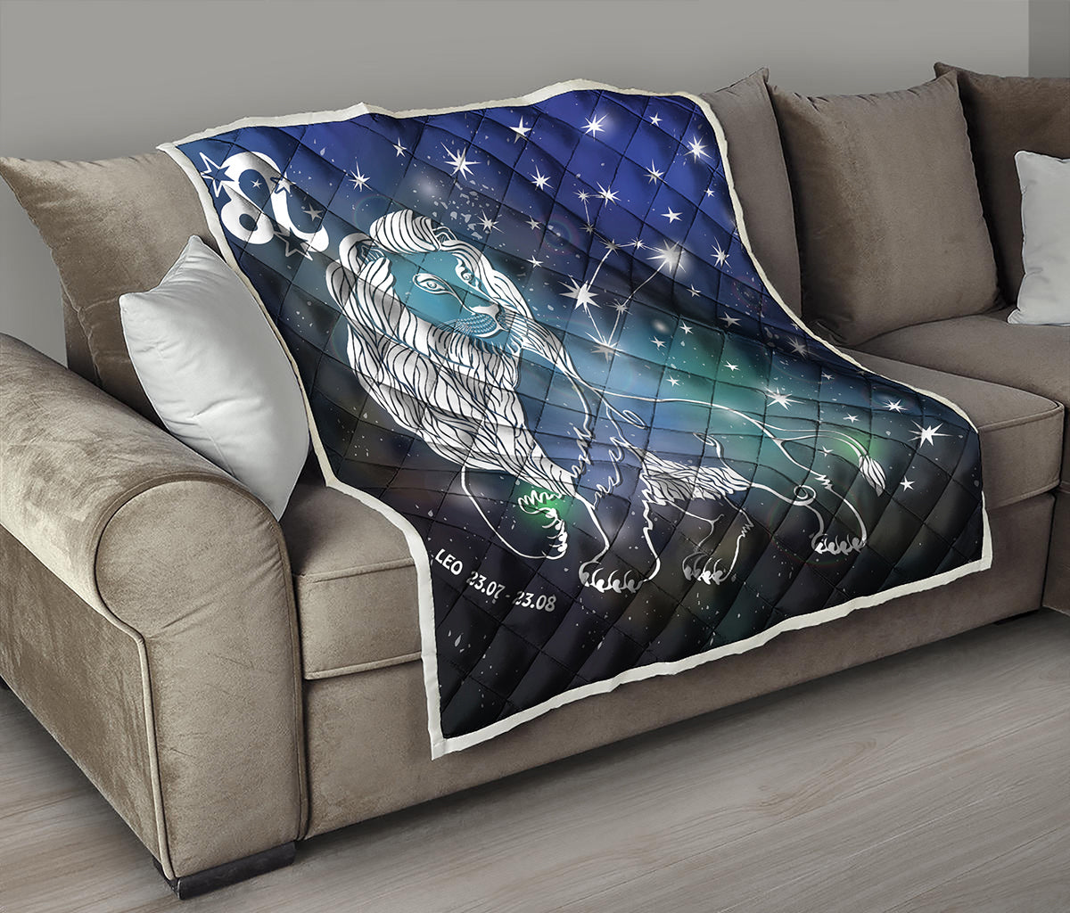 Constellation Of Leo Print Quilt