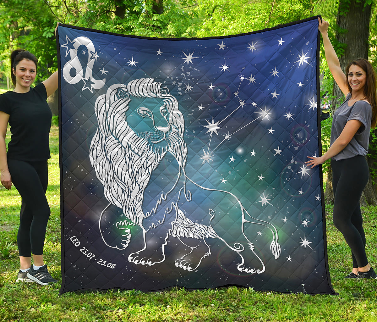 Constellation Of Leo Print Quilt
