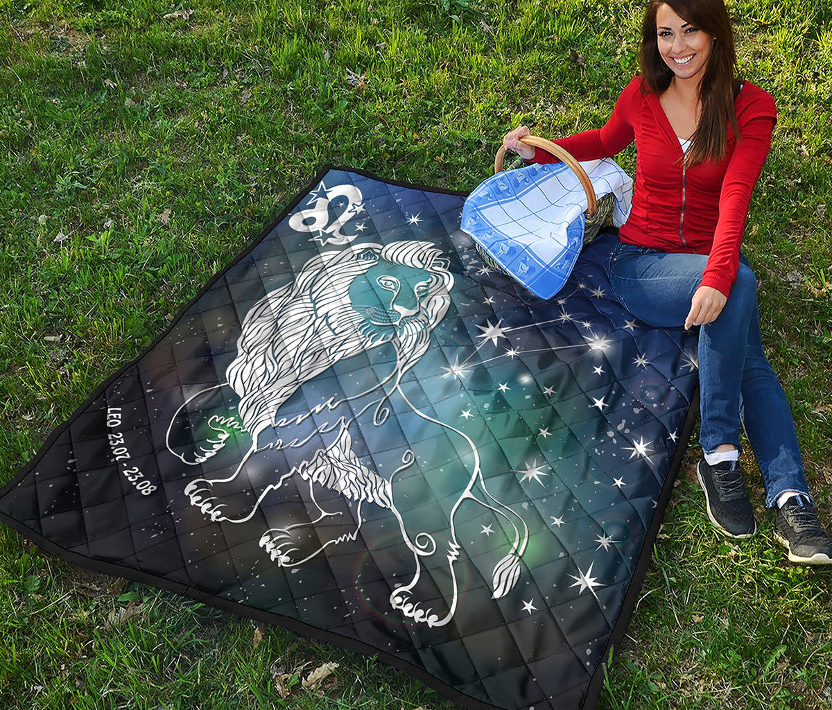 Constellation Of Leo Print Quilt