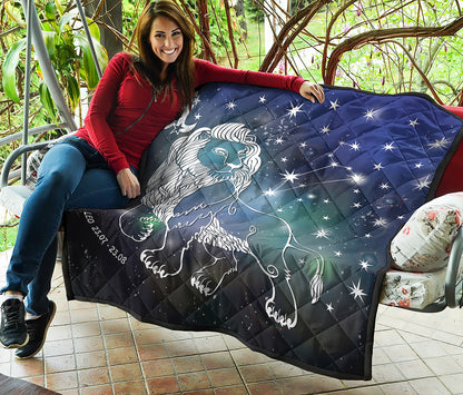 Constellation Of Leo Print Quilt