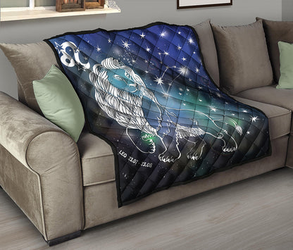 Constellation Of Leo Print Quilt