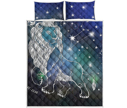 Constellation Of Leo Print Quilt Bed Set