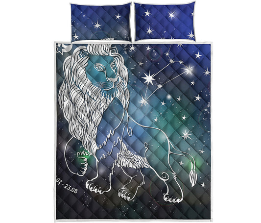 Constellation Of Leo Print Quilt Bed Set