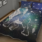 Constellation Of Leo Print Quilt Bed Set
