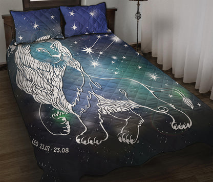 Constellation Of Leo Print Quilt Bed Set
