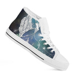 Constellation Of Leo Print White High Top Shoes