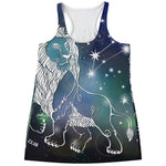 Constellation Of Leo Print Women's Racerback Tank Top