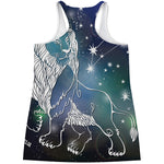 Constellation Of Leo Print Women's Racerback Tank Top