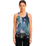 Constellation Of Leo Print Women's Racerback Tank Top