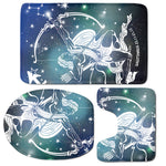 Constellation Of Sagittarius Print 3 Piece Bath Mat Set