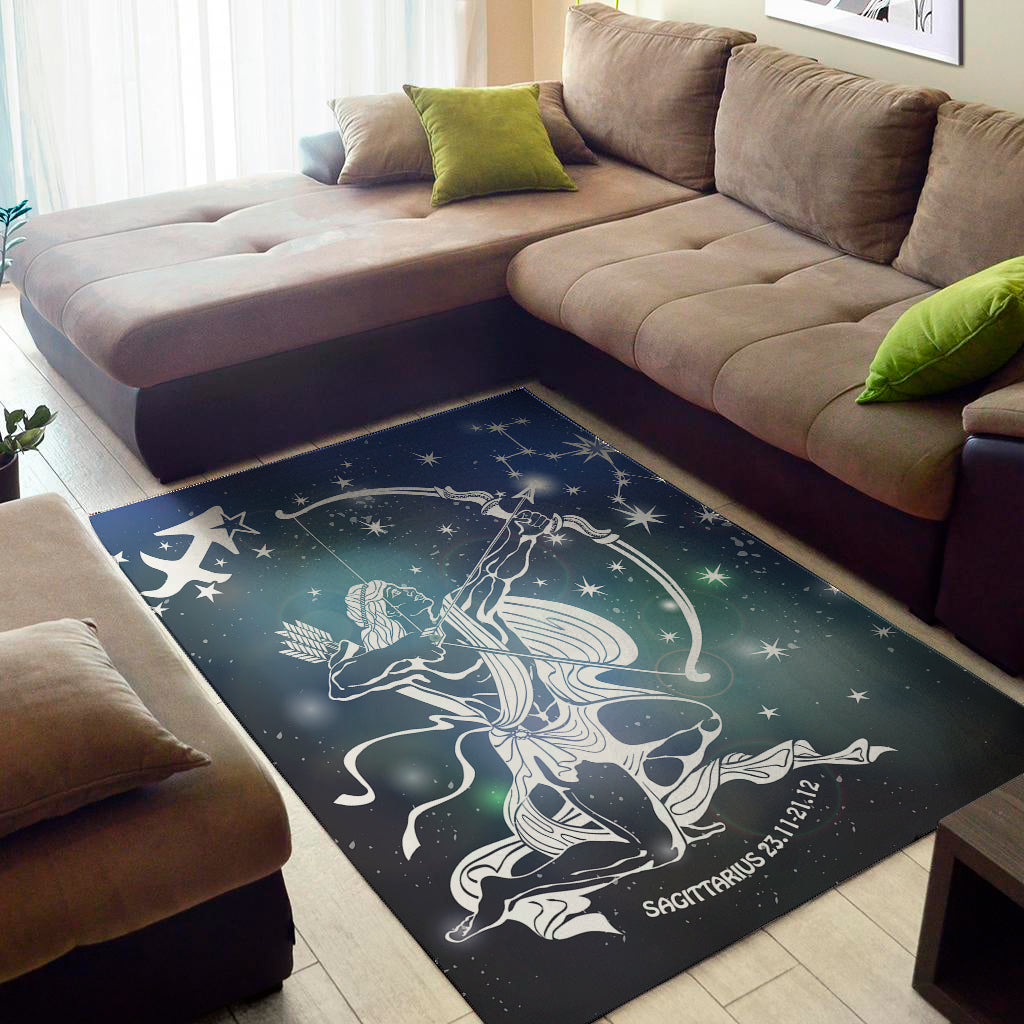 Constellation Of Sagittarius Print Area Rug