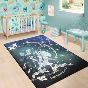 Constellation Of Sagittarius Print Area Rug