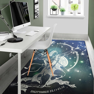 Constellation Of Sagittarius Print Area Rug