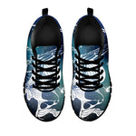 Constellation Of Sagittarius Print Black Sneakers