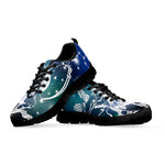 Constellation Of Sagittarius Print Black Sneakers