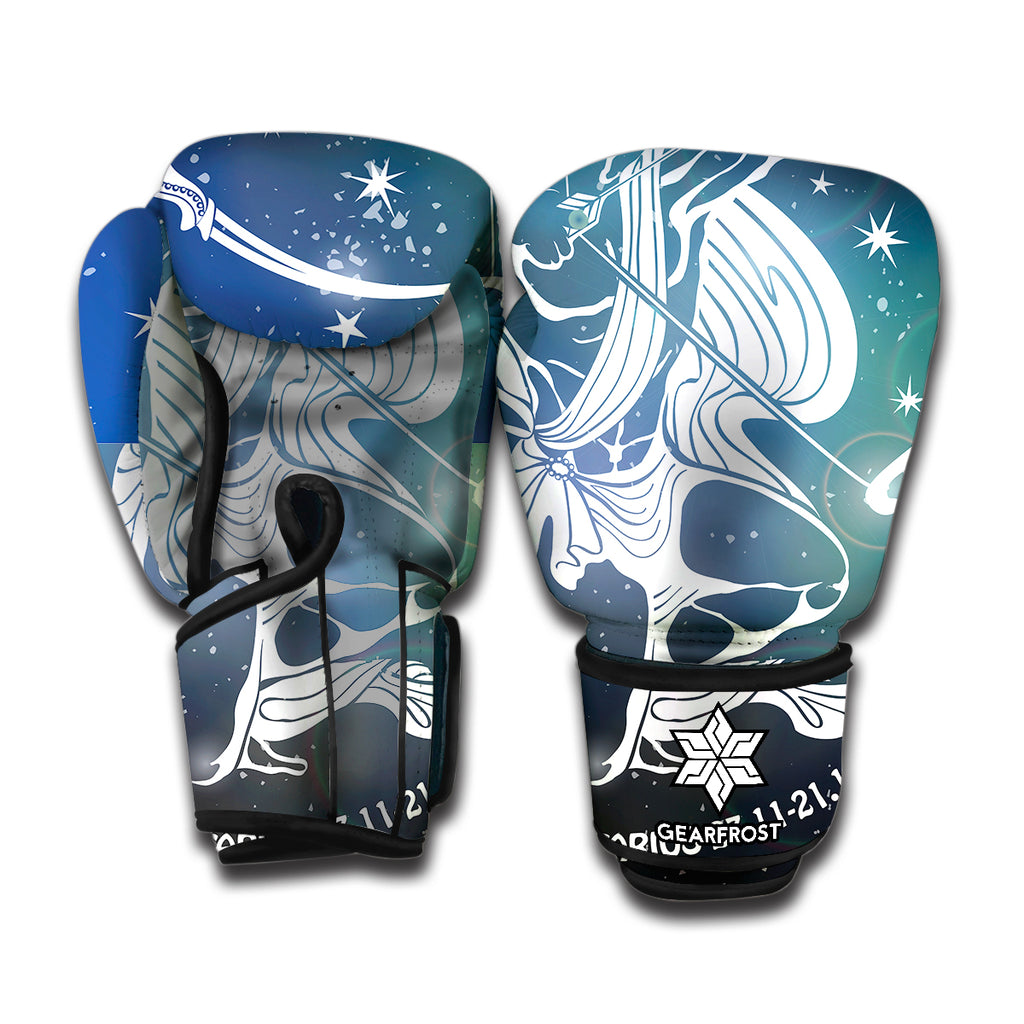 Constellation Of Sagittarius Print Boxing Gloves