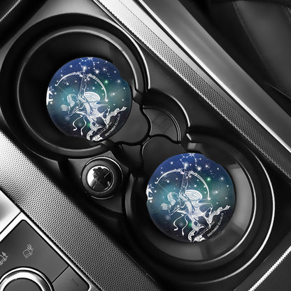Constellation Of Sagittarius Print Car Coasters