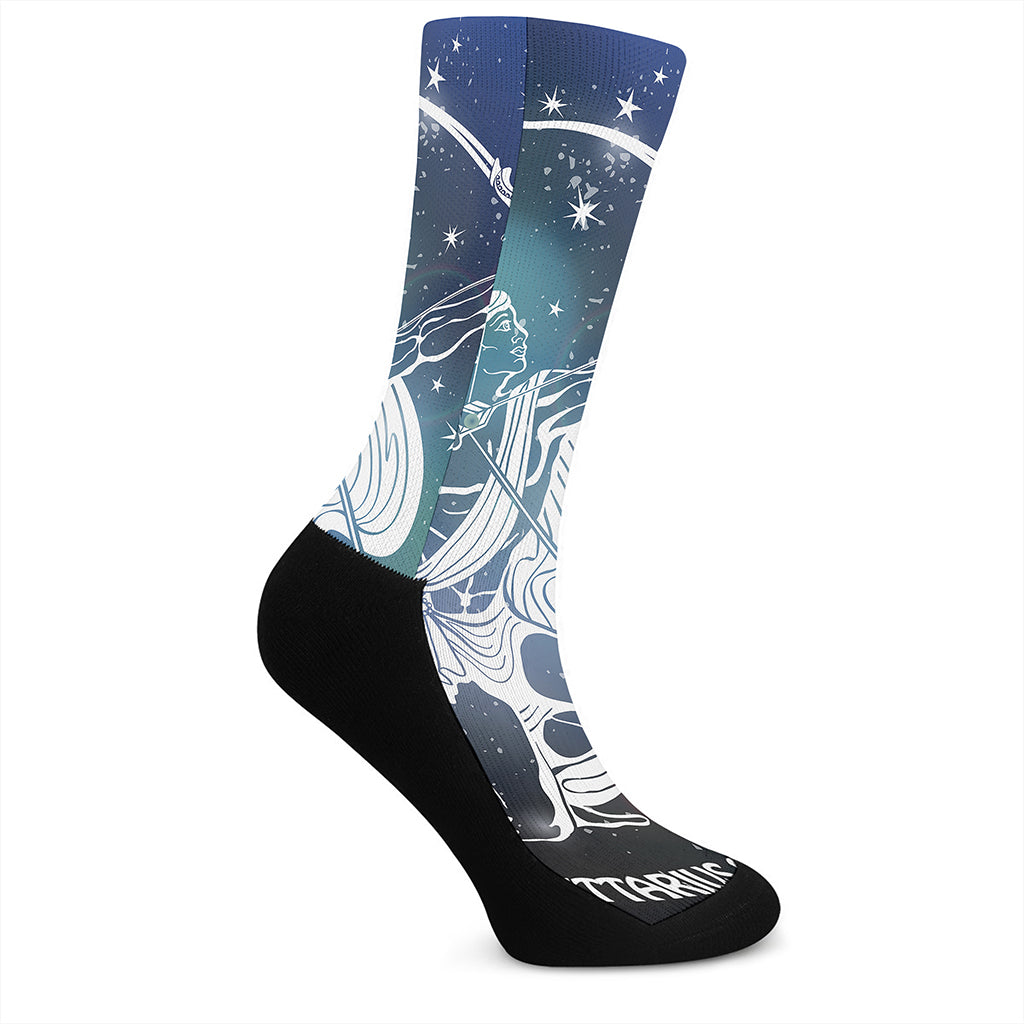 Constellation Of Sagittarius Print Crew Socks