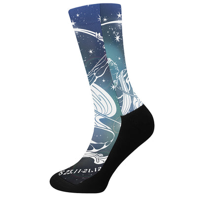 Constellation Of Sagittarius Print Crew Socks