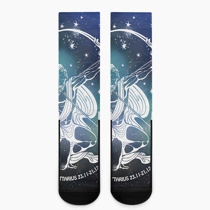 Constellation Of Sagittarius Print Crew Socks