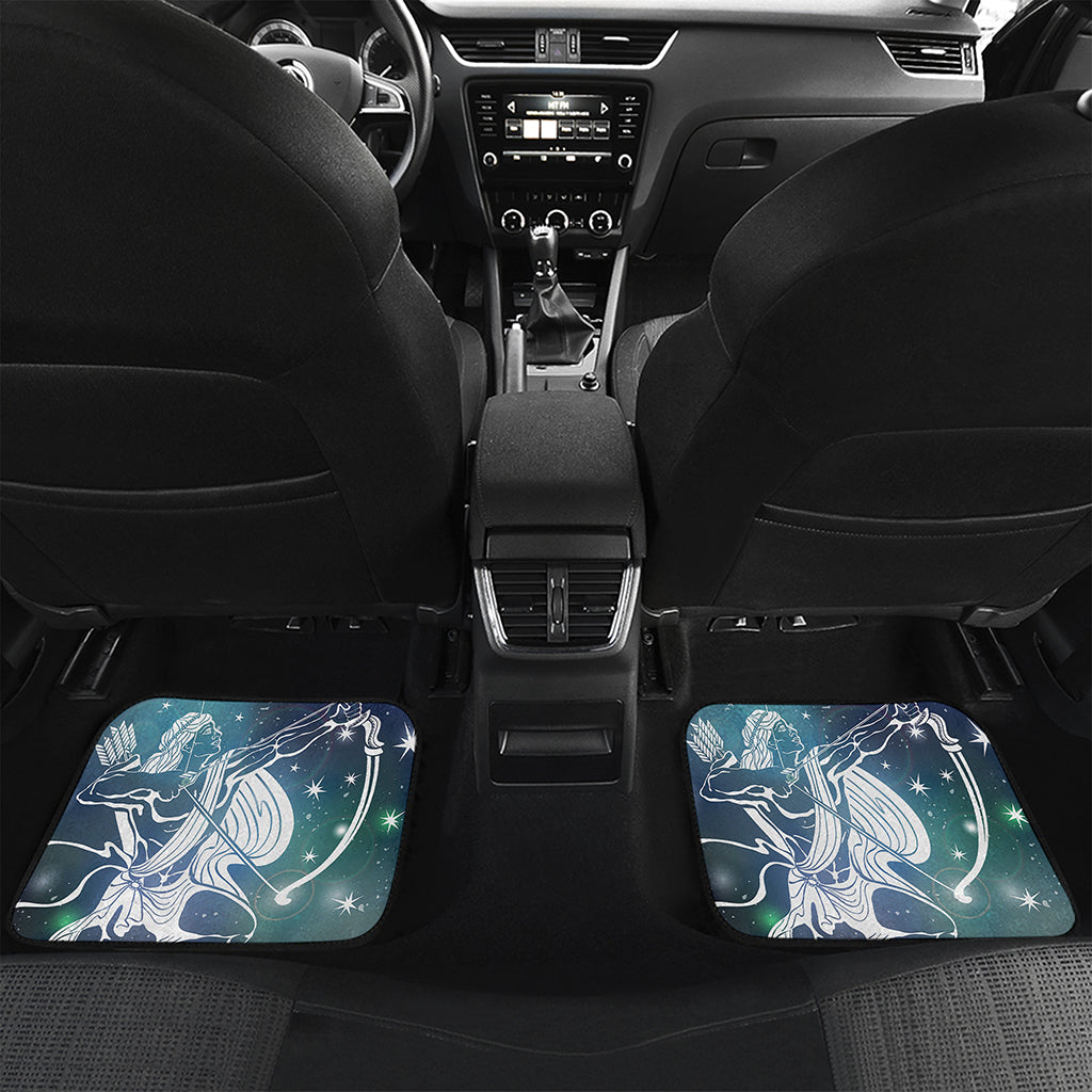 Constellation Of Sagittarius Print Front and Back Car Floor Mats