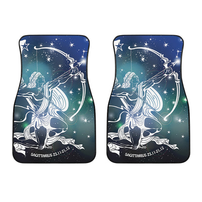 Constellation Of Sagittarius Print Front Car Floor Mats