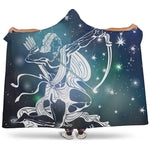 Constellation Of Sagittarius Print Hooded Blanket
