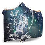 Constellation Of Sagittarius Print Hooded Blanket