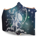 Constellation Of Sagittarius Print Hooded Blanket
