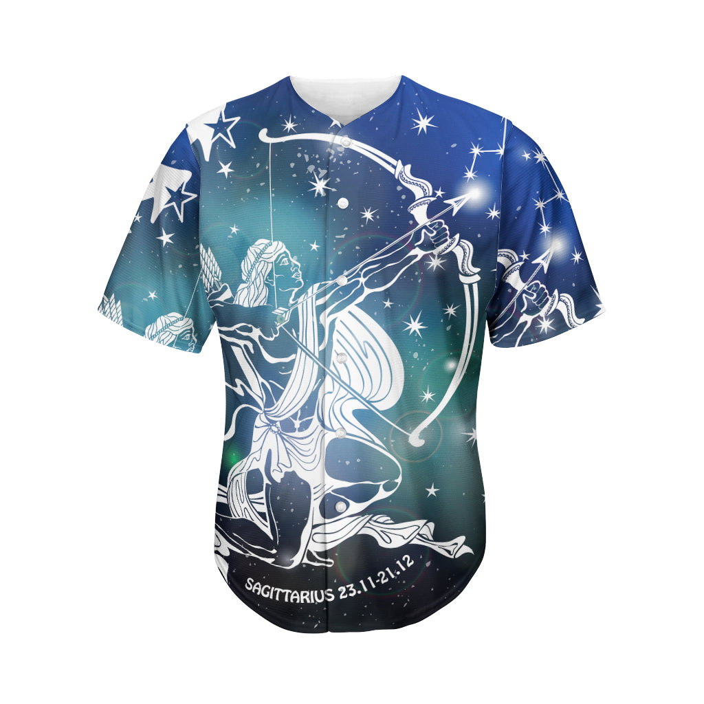 Constellation Of Sagittarius Print Men's Baseball Jersey