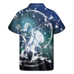Constellation Of Sagittarius Print Men's Short Sleeve Shirt