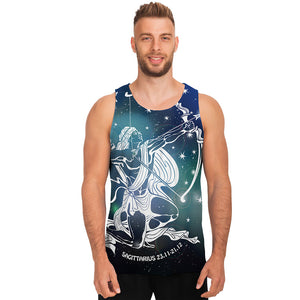 Constellation Of Sagittarius Print Men's Tank Top