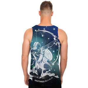 Constellation Of Sagittarius Print Men's Tank Top